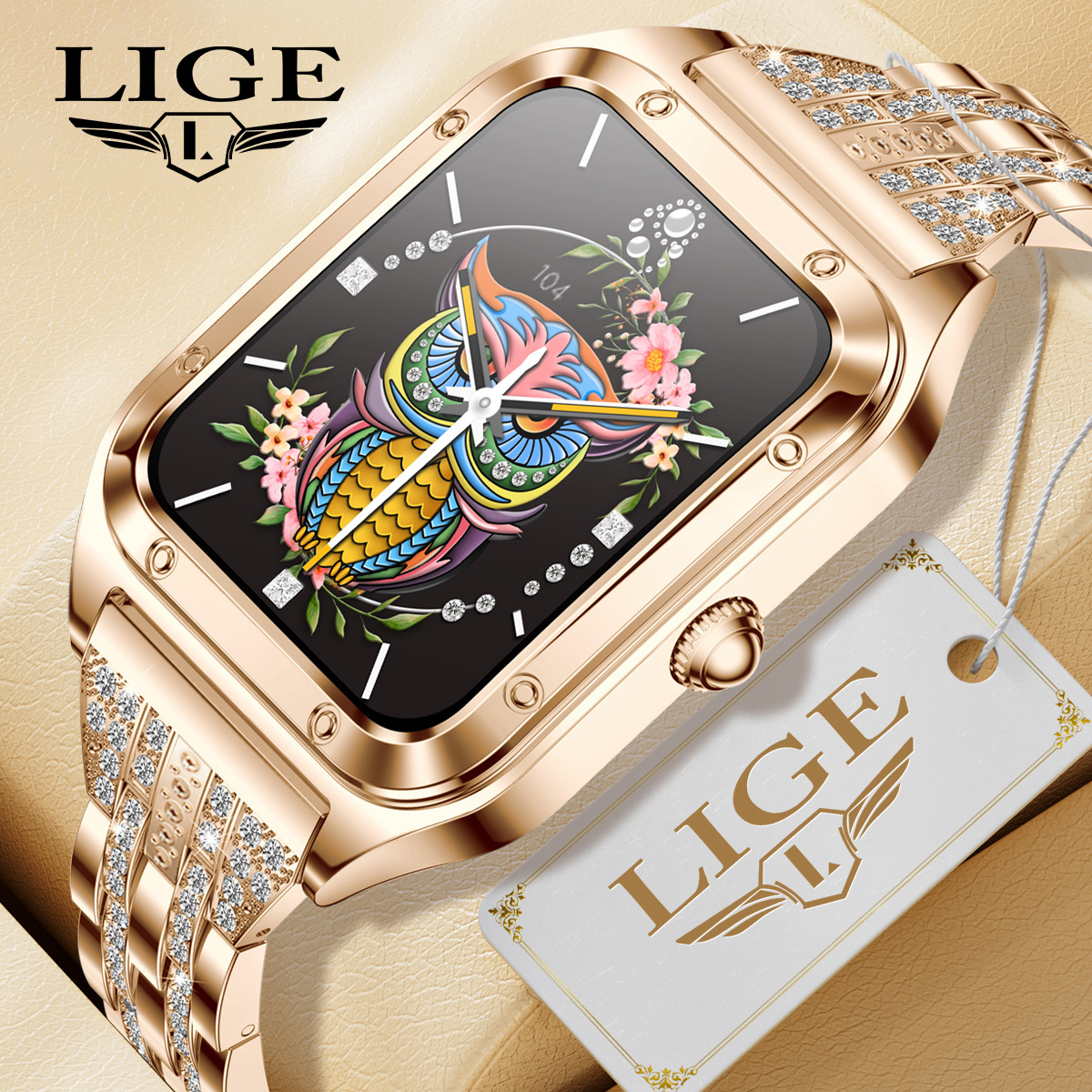 Smartwatch Ladies Watches For Women - LIGE Smart Watch Woman Outdoor Bluetooth