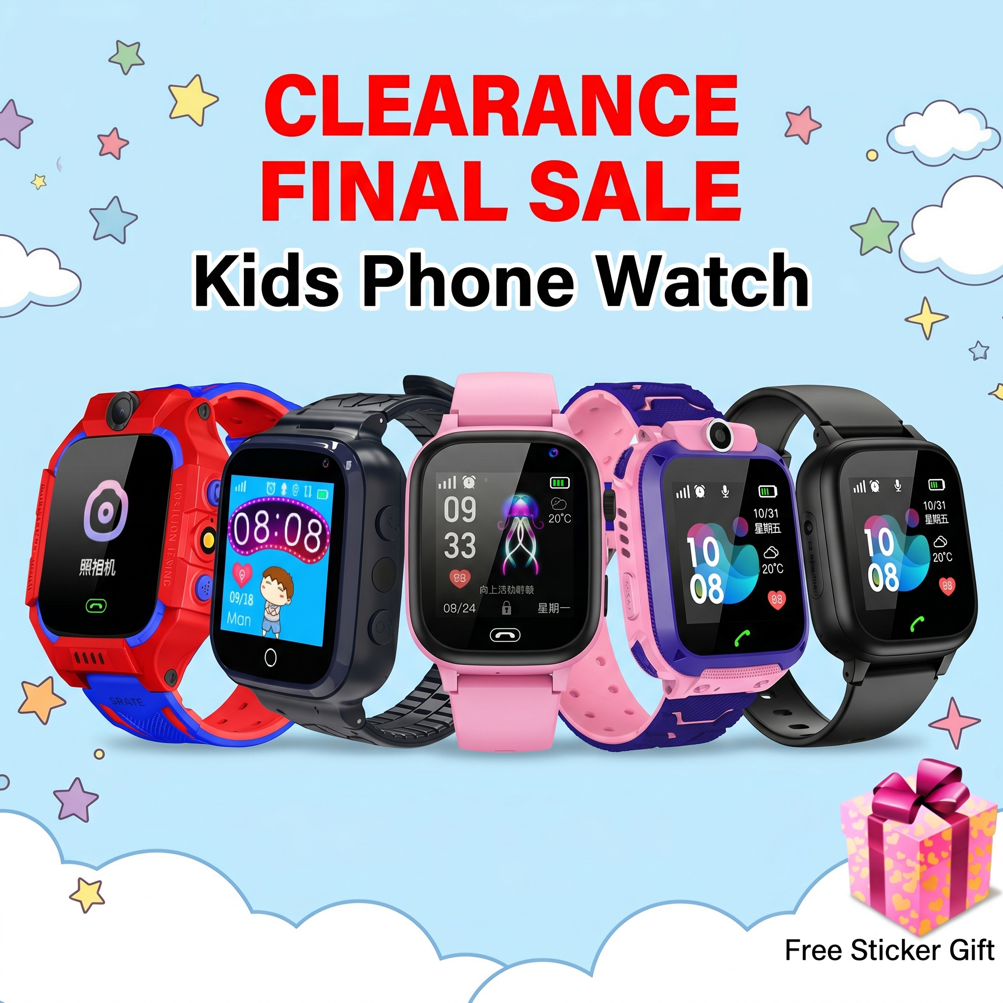 Smartwatch Watches Birthday Gift For Boys With Gps - Kids Smart Watch GPS Tracker Location