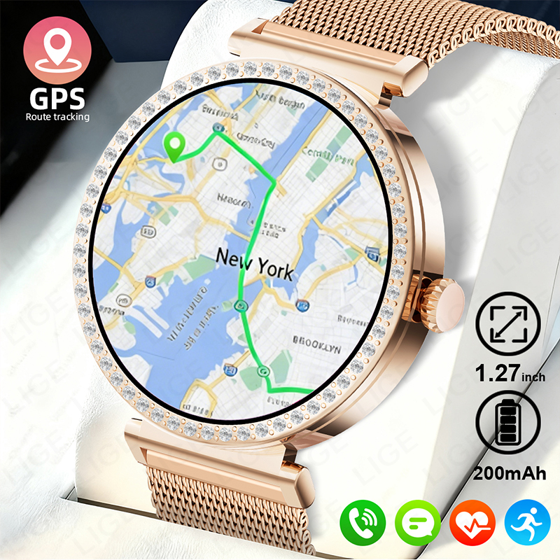 Smartwatch Ladies Watches For Women - New Luxury Diamond Smart Watch Women