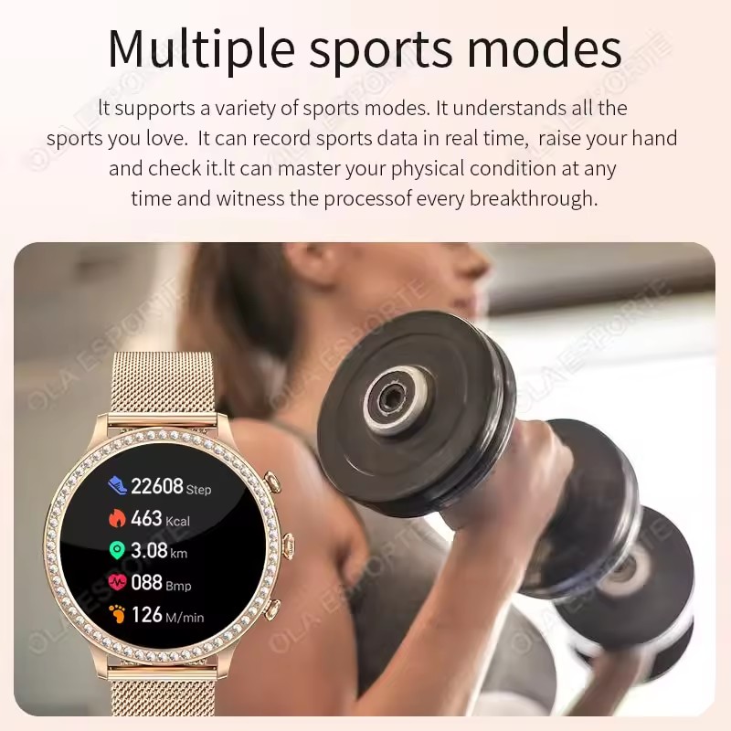 2026 New Lady Fashion Smart Wa - Smartwatch Ladies Watches For Women recension och pris