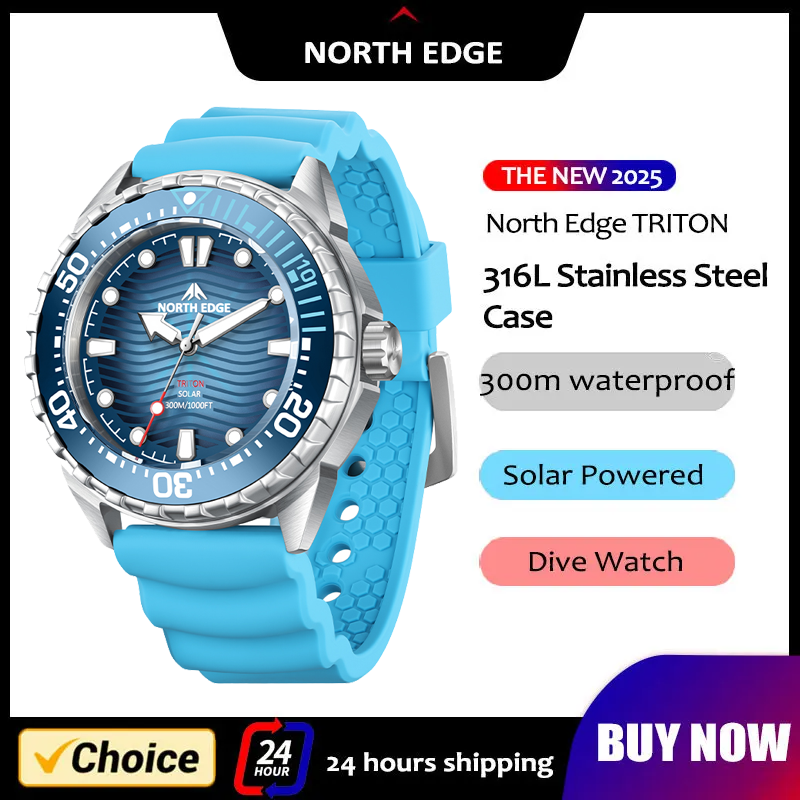 NORTH EDGE 2026 New TRITON Sol - Solar Powered Watch recension och pris