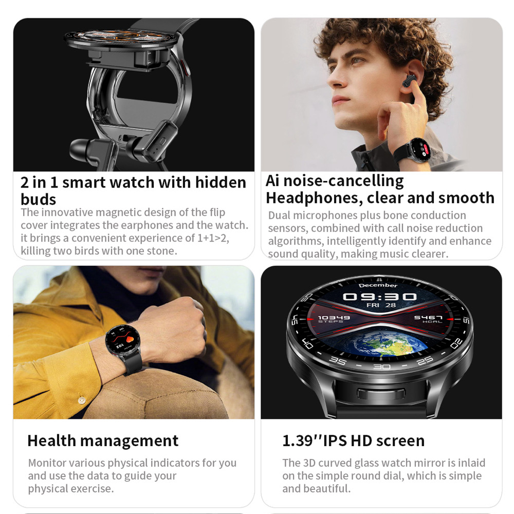 2 In 1 TWS Headset Smart Watch - Smartwatch Noise Watches For Women recension och pris