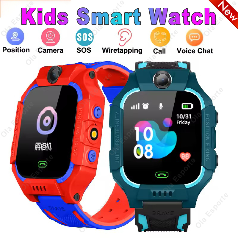 Smart Watch Kids 2G Sim Card S - Smartwatch Watches For Kid Boy With Alarm recension och pris