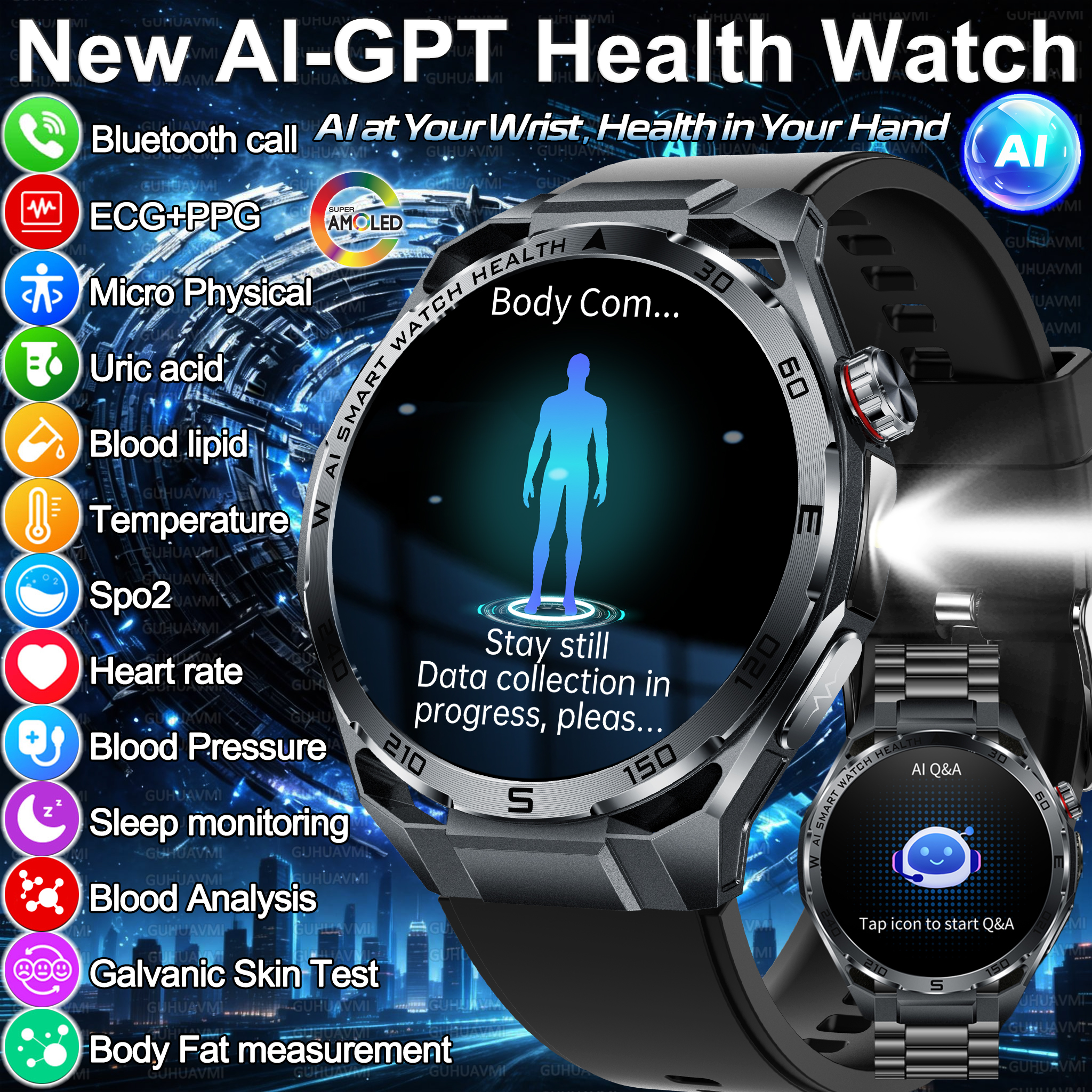 2026 New Body Fat AI Analysis  - Smartwatch Health Watches For Women recension och pris