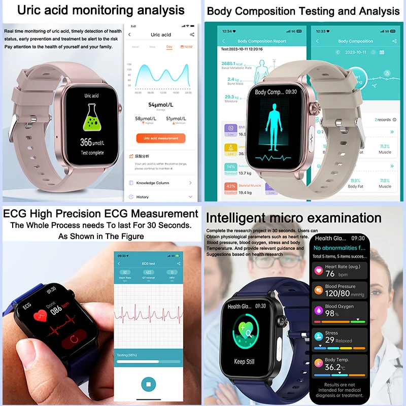 2025 New ECG+PPG Monitoring Sm - Smartwatch Health Watches For Women recension och pris