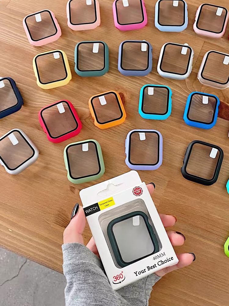 Tempered Glass+Case For Apple  - Iwatch Smartwatch Series 7 recension och pris