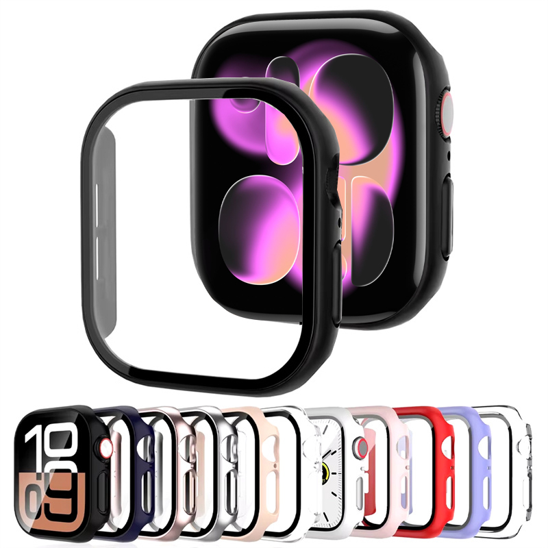 Tempered Glass+Case For Apple  - Iwatch Smartwatch Series 7 recension och pris