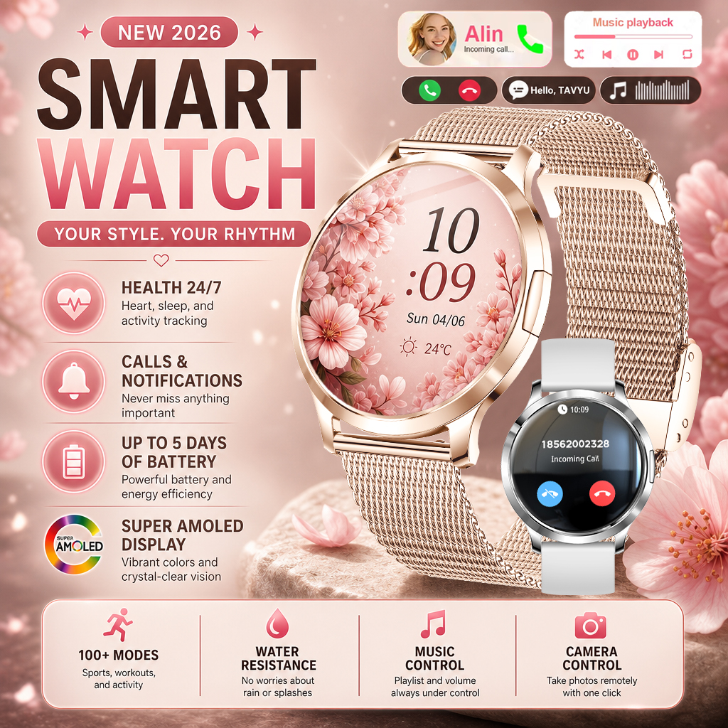 2026 New Stylish Women Smart W - Smartwatch Ladies Watches For Women recension och pris