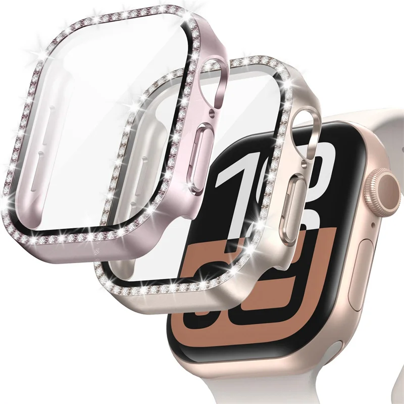 Glass+Diamond Cover For Apple  - Iwatch Smartwatch Series 7 recension och pris