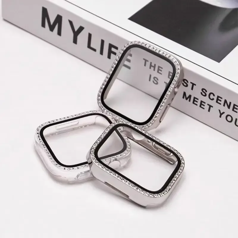 Glass+Diamond Cover For Apple  - Iwatch Smartwatch Series 7 recension och pris