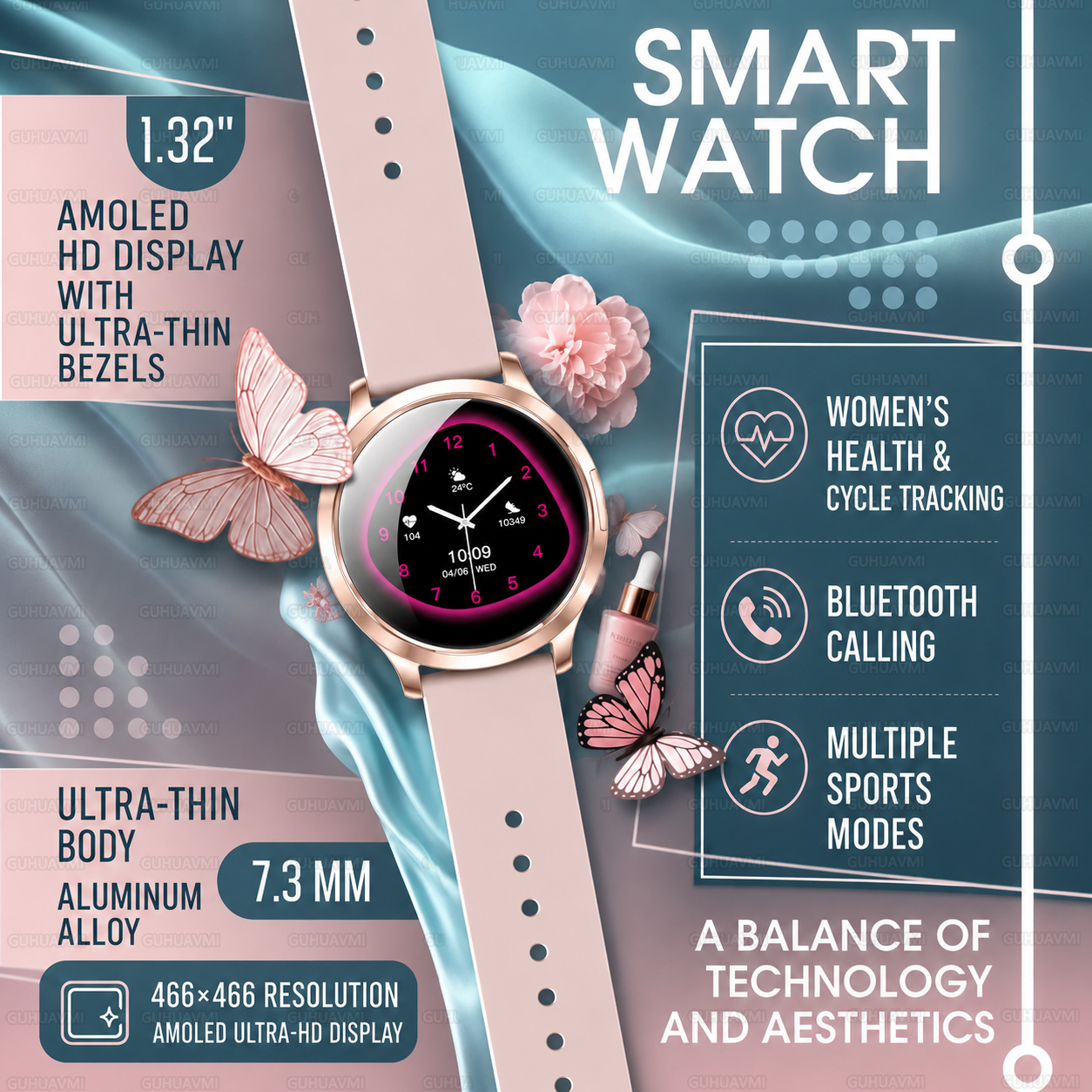 2026 New Stylish Women Smart W - Smartwatch Ladies Watches For Women recension och pris