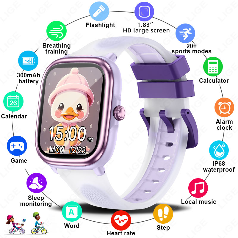 LIGE 2026 New Children Learnin - Smartwatch Watches For Kid Boy With Alarm recension och pris