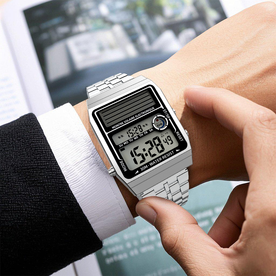 Solar Retro Fashionable Multi- - Solar Powered Watch recension och pris