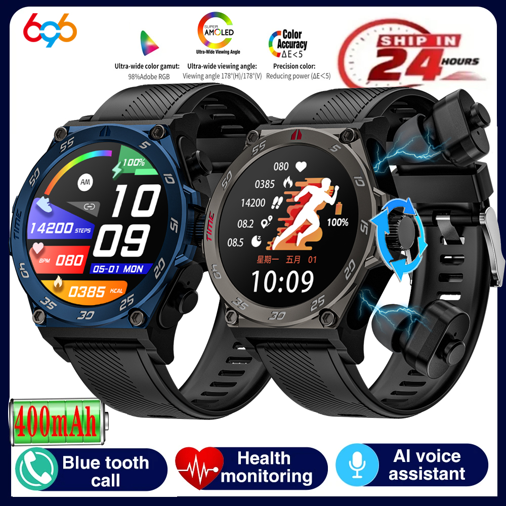2 In 1 TWS Noise Reduction Hea - Smartwatch Noise Watches For Women recension och pris