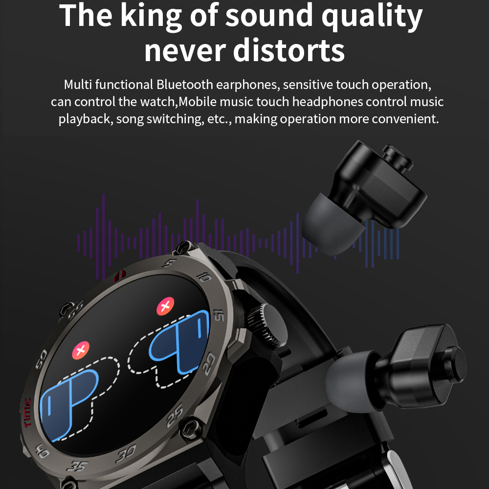 2 In 1 TWS Noise Reduction Hea - Smartwatch Noise Watches For Women recension och pris