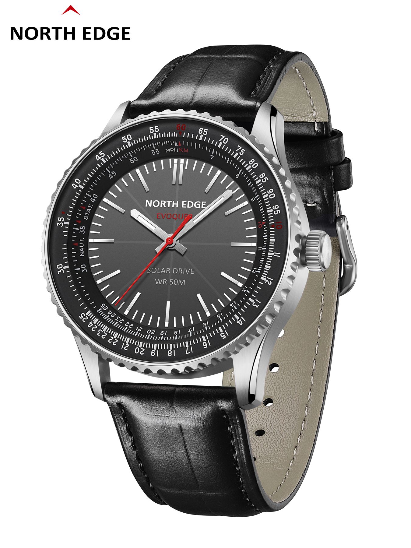 NORTH EDGE EVOQUE 3 Pilot Seri - Solar Powered Watch recension och pris