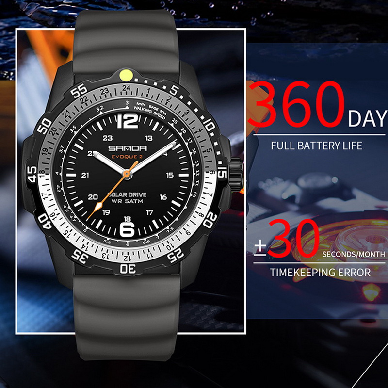 Sanda Brand Men's Creative Sol - Solar Powered Watch recension och pris