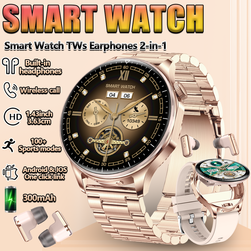 2 In 1 TWS Headset Smart Watch - Smartwatch Noise Watches For Women recension och pris