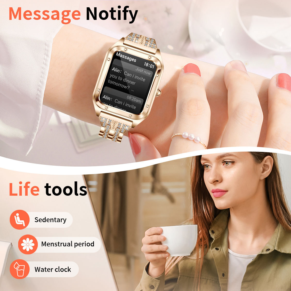 LIGE Smart Watch Woman Outdoor - Smartwatch Ladies Watches For Women recension och pris