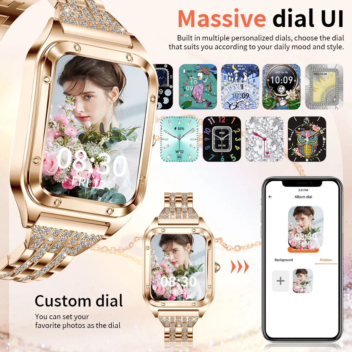 LIGE Smart Watch Woman Outdoor - Smartwatch Ladies Watches For Women recension och pris