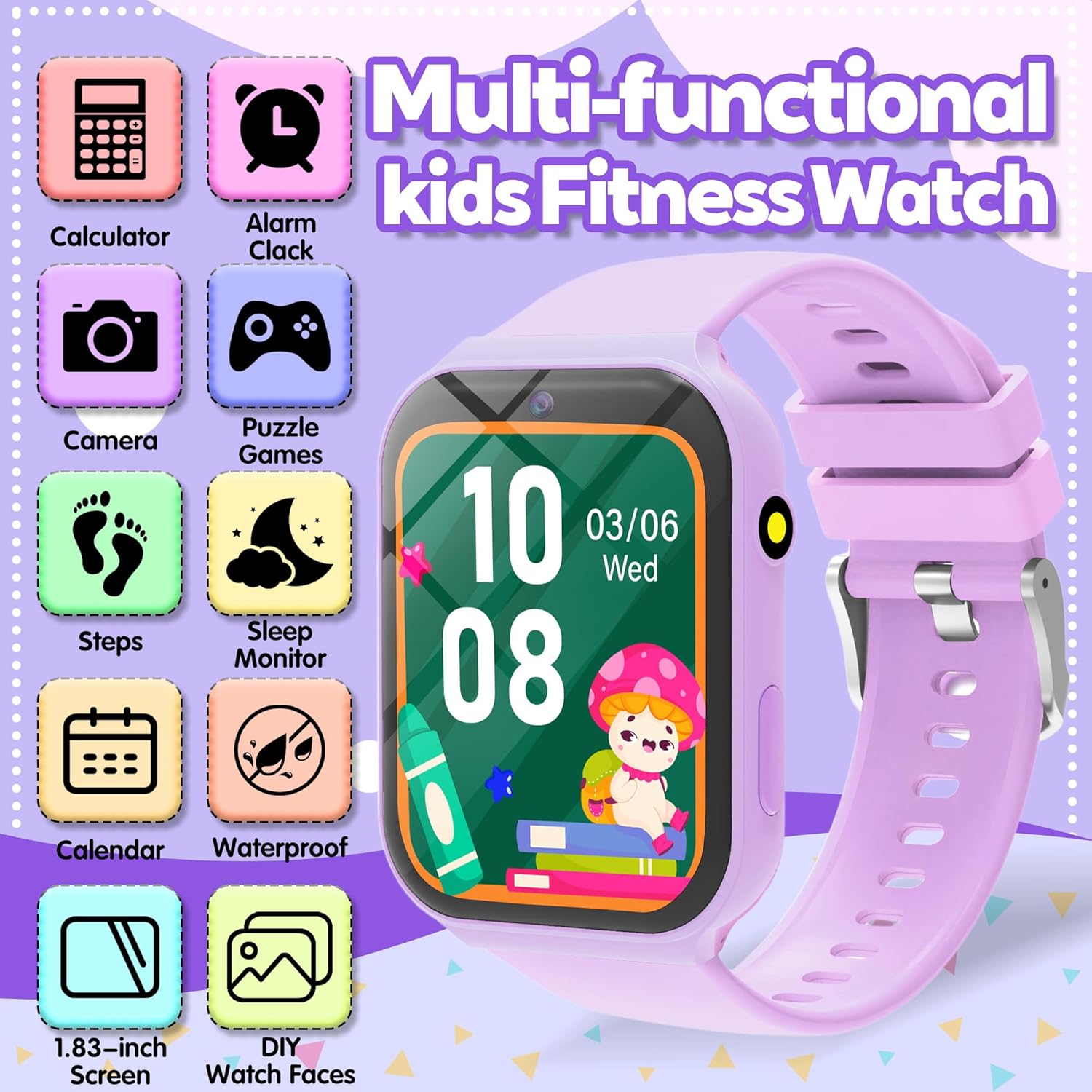 Kids Smart Watch with 18 Games - Smartwatch Watches For Kid Boy With Alarm recension och pris