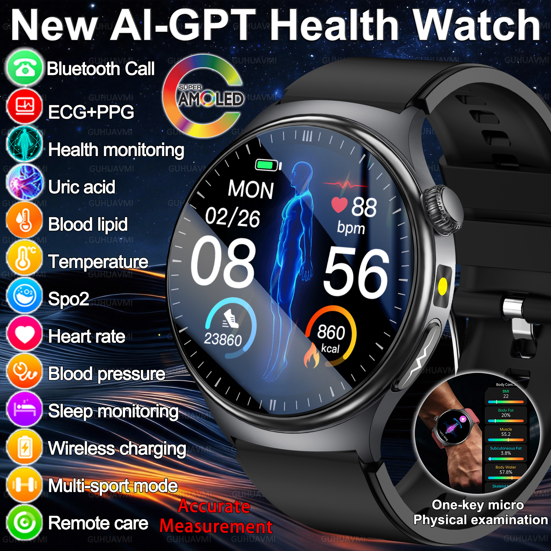 2026 New Accurate Diagnosis Sm - Smartwatch Health Watches For Women recension och pris