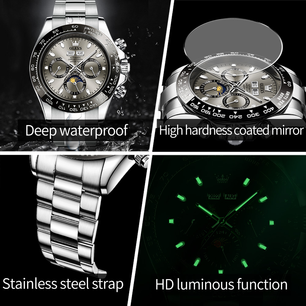 OLEVS 6654 Luxury Mens Watch C - Watches Omega recension och pris