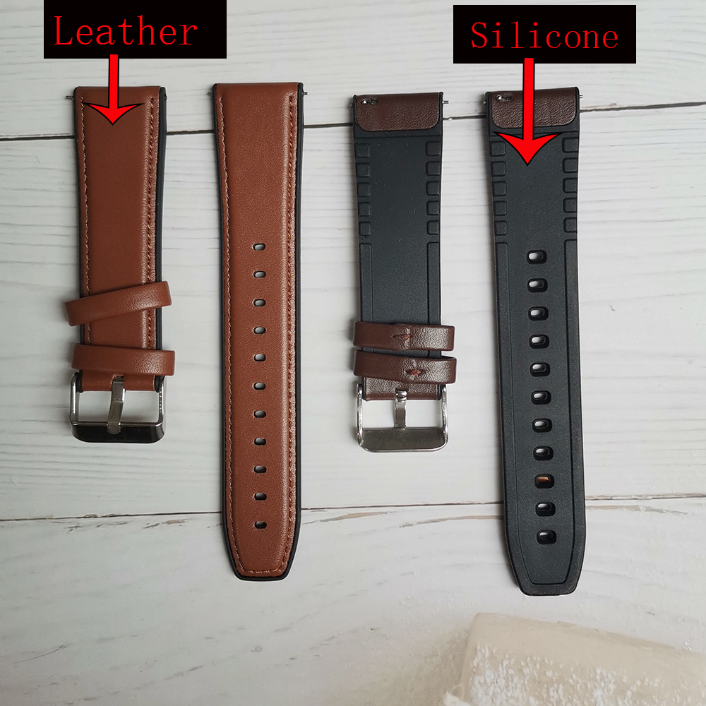 22mm Silicone Leather Band For - Fossil Watches Smartwatch Gen 6 recension och pris