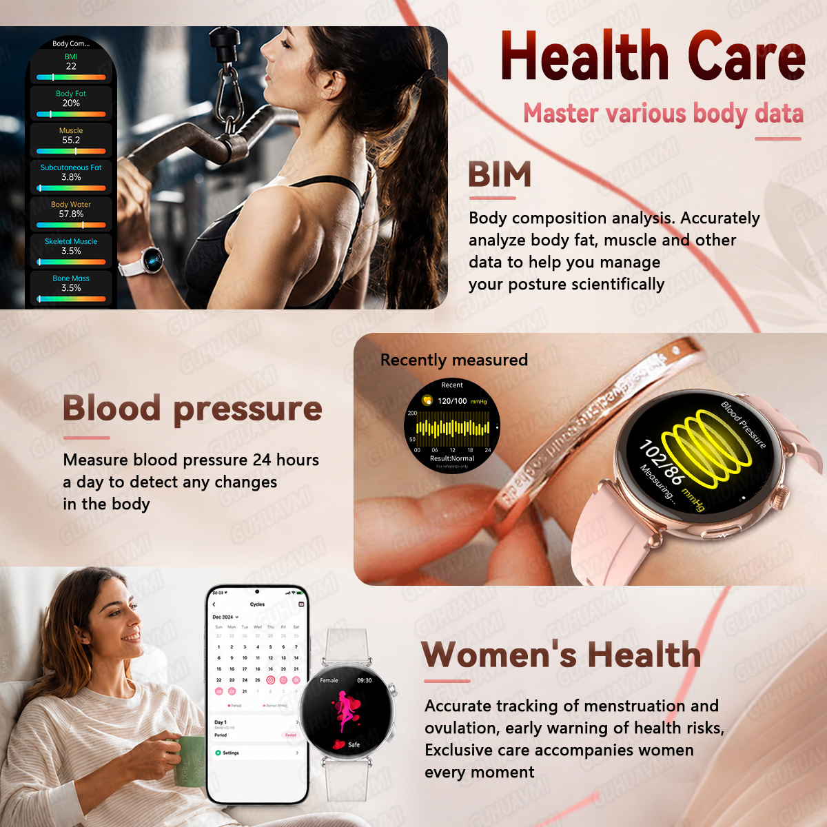 2026 New Women Health SmartWat - Smartwatch Ladies Watches For Women recension och pris