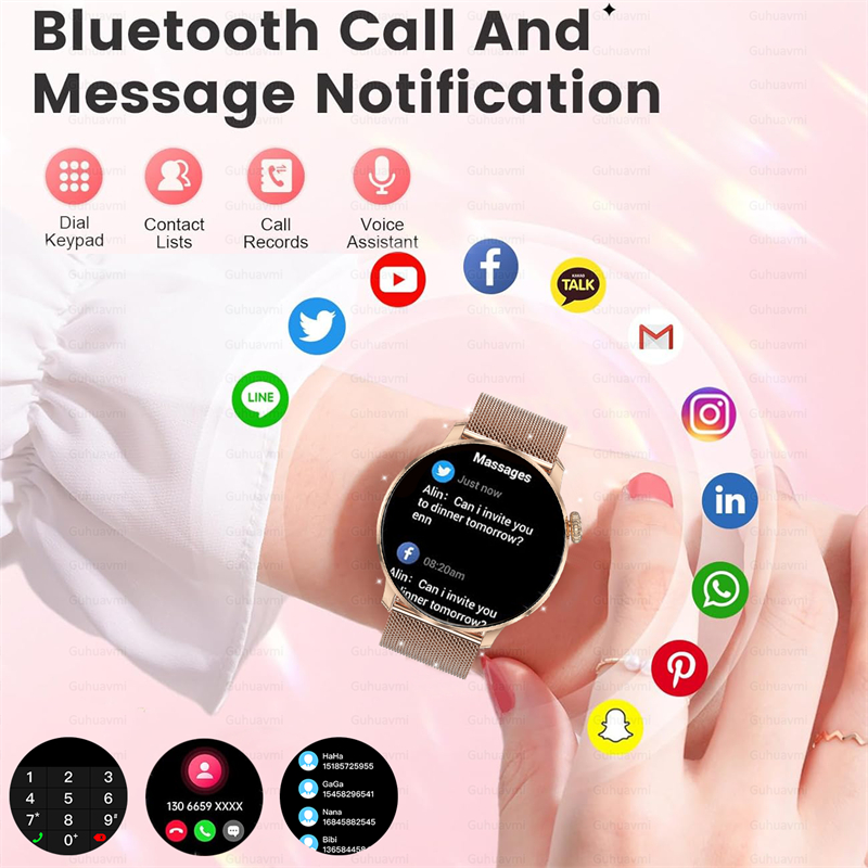 2026 New Lady Fashion Smart Wa - Smartwatch Ladies Watches For Women recension och pris