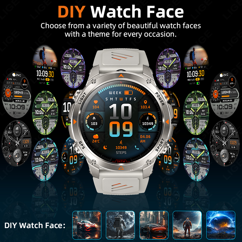 LIGE Rugged GPS Track Smart Wa - Watch Smartwatch recension och pris