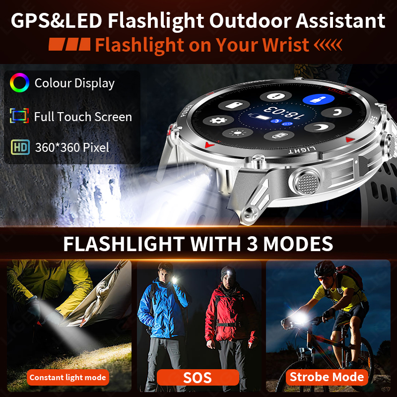 LIGE Rugged GPS Track Smart Wa - Watch Smartwatch recension och pris