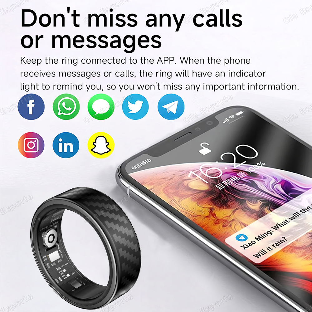 Newest Smart Ring Call Message - Smartwatch Health Watches For Women recension och pris