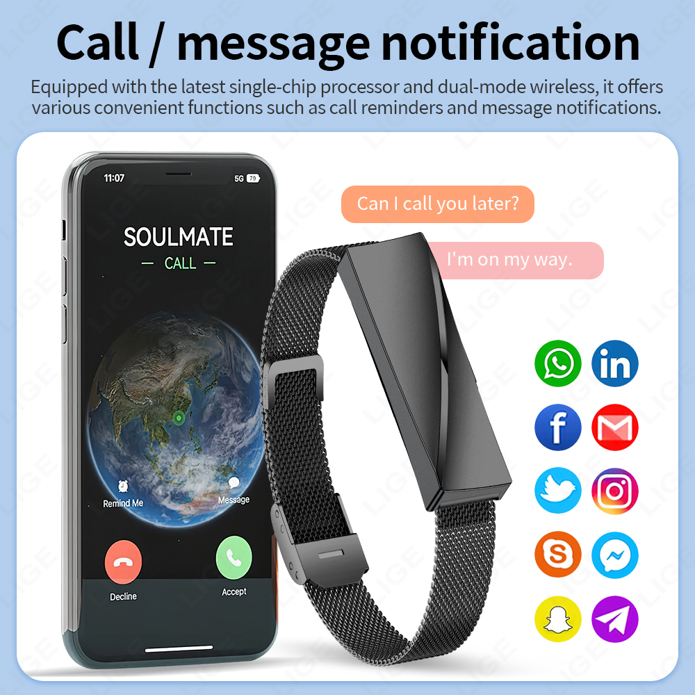 LIGE For Android IOS New Smart - Smartwatch Ladies Watches For Women recension och pris