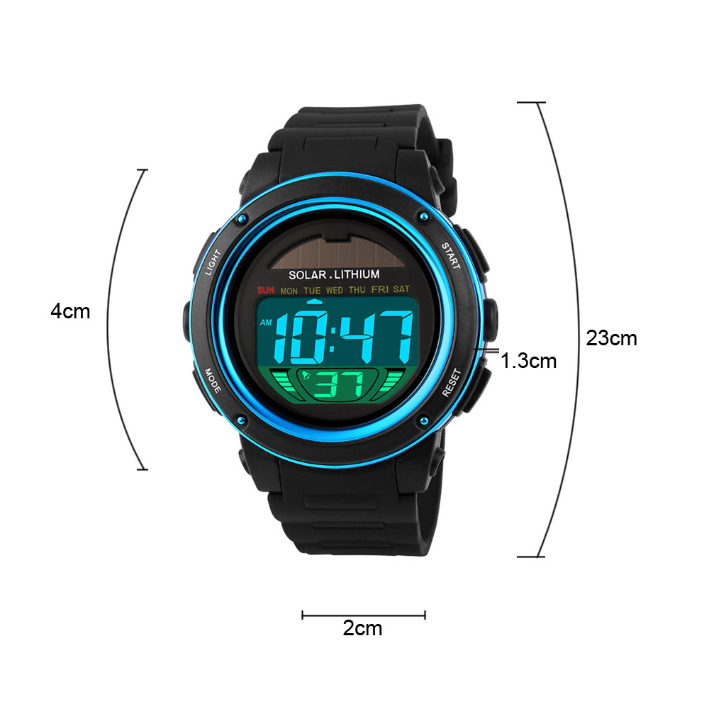 Solar Powered Digital Men Wome - Solar Powered Watch recension och pris
