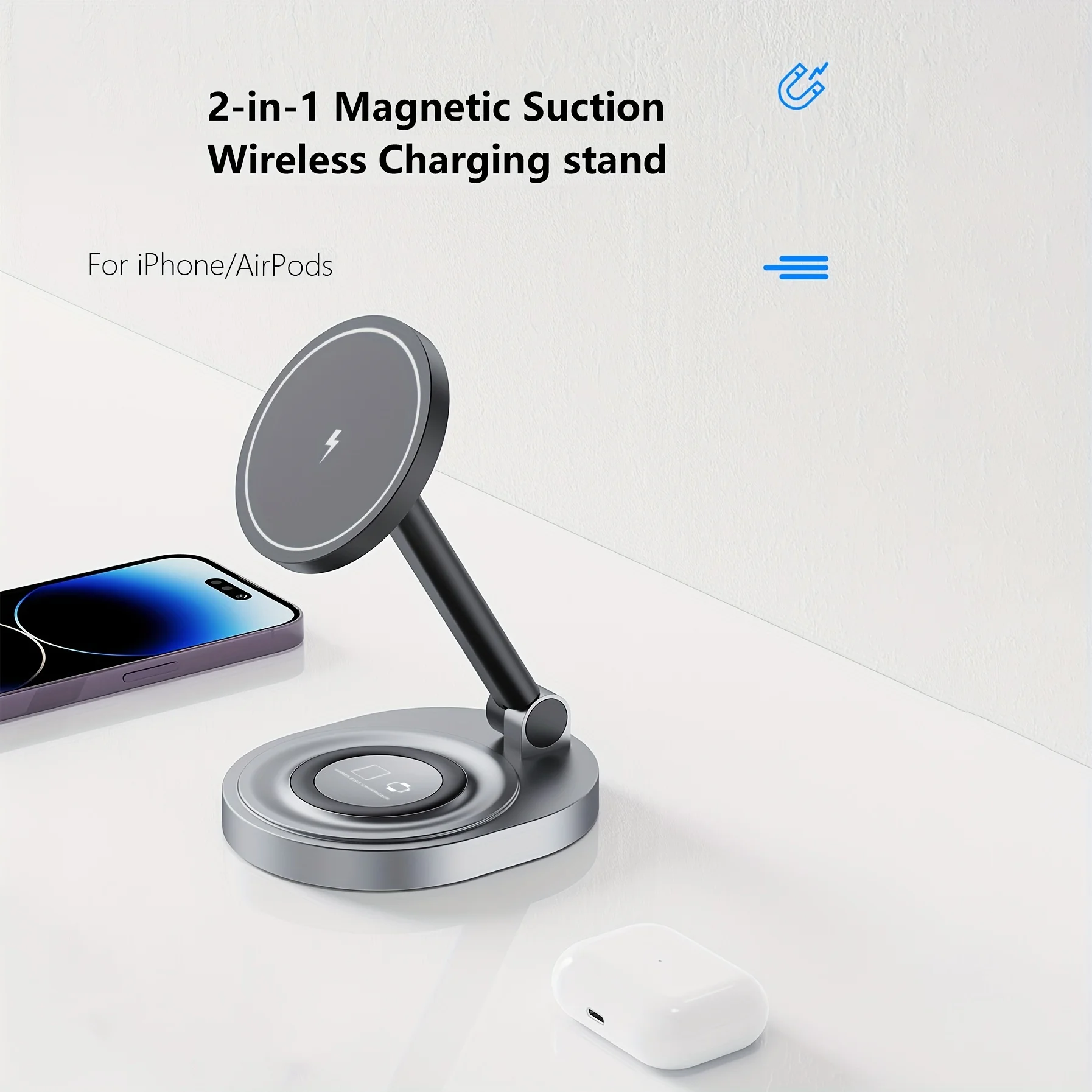 2 In 1 Magnetic Wireless Charg - Watch Charging Dock recension och pris