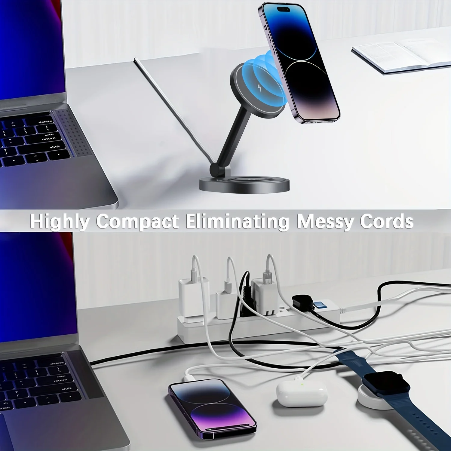 2 In 1 Magnetic Wireless Charg - Watch Charging Dock recension och pris
