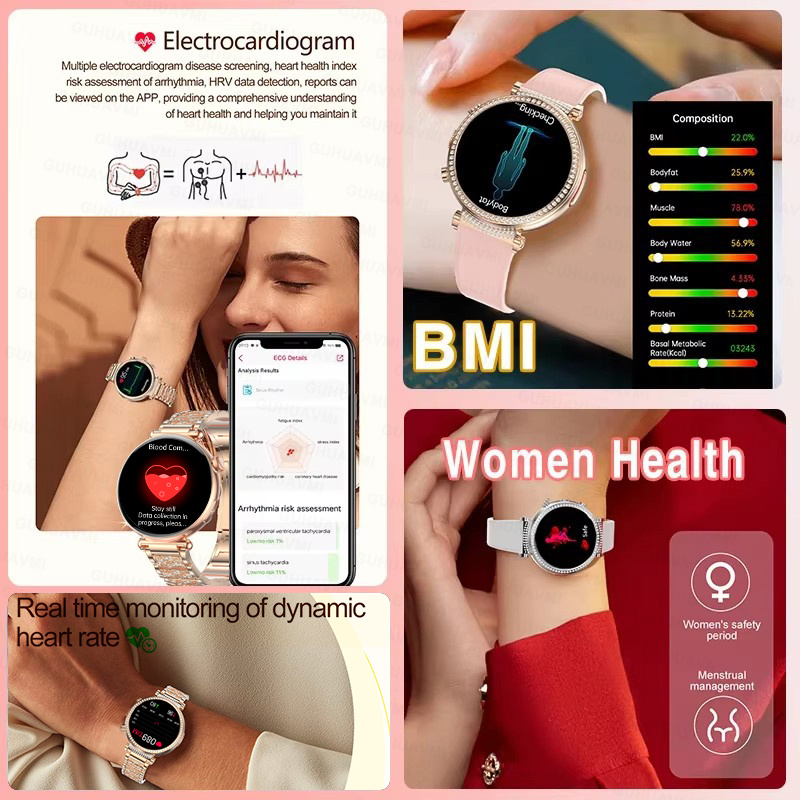 Smart Watch for Women Men PPG+ - Smartwatch Ladies Watches For Women recension och pris