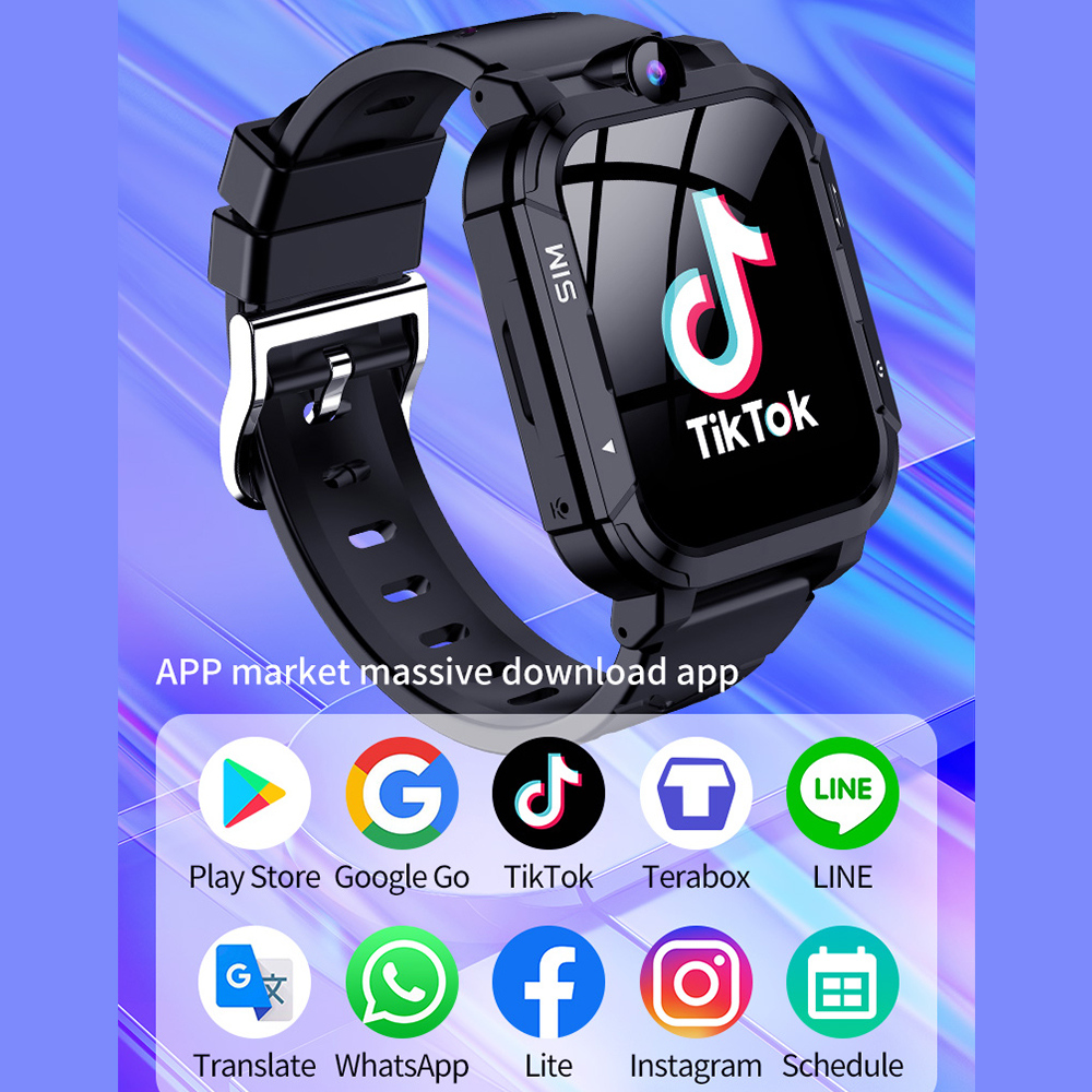 Smart Watch Kids 4G GPS WiFi L - Smartwatch Watches Birthday Gift For Boys With Gps recension och pris