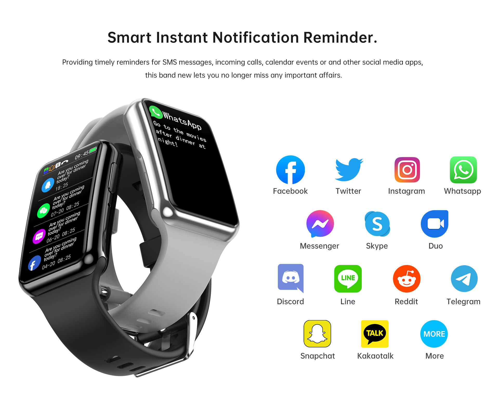 1.47 Inch BT Call Smart Band H - Watch Smartwatch recension och pris