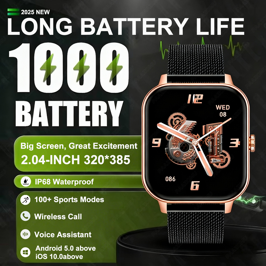 1000mAh Ultra Battery Sports S - Smartwatch Health Watches For Women recension och pris