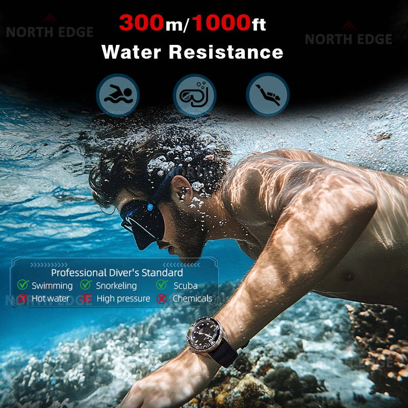 NORTH EDGE TRITON-TI Titanium  - Solar Powered Watch recension och pris