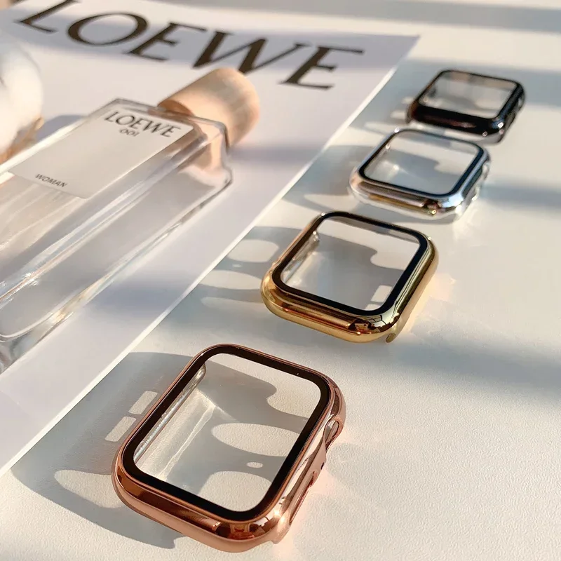 Glass+case For Apple Watch ban - Smartwatch Watches For Women Smart recension och pris