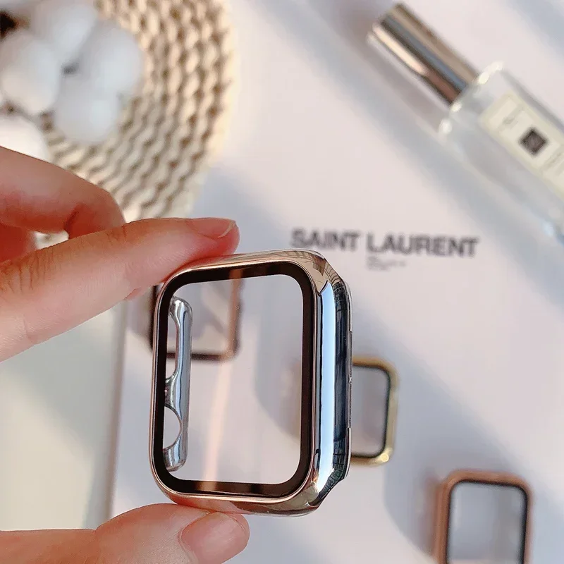 Glass+case For Apple Watch ban - Smartwatch Watches For Women Smart recension och pris