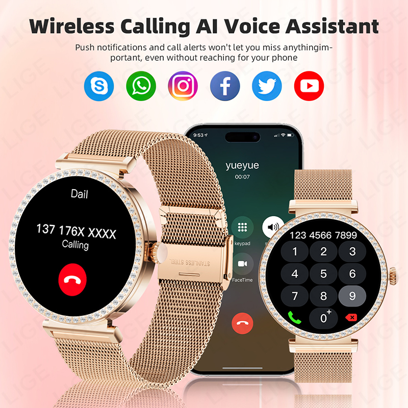 New Luxury Diamond Smart Watch - Smartwatch Ladies Watches For Women recension och pris