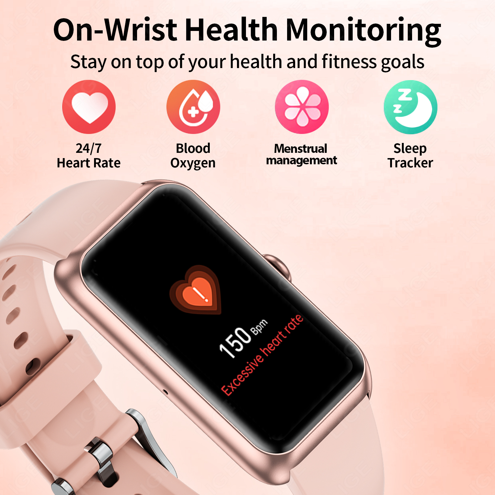 LIGE New Fashion Ladies Smart  - Smartwatch Ladies Watches For Women recension och pris