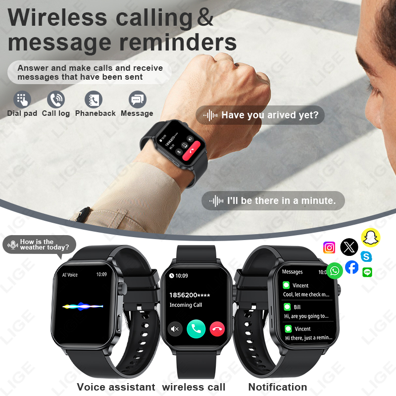 LIGE Original Brand Smart Watc - Smartwatch Watches Brands For Women recension och pris